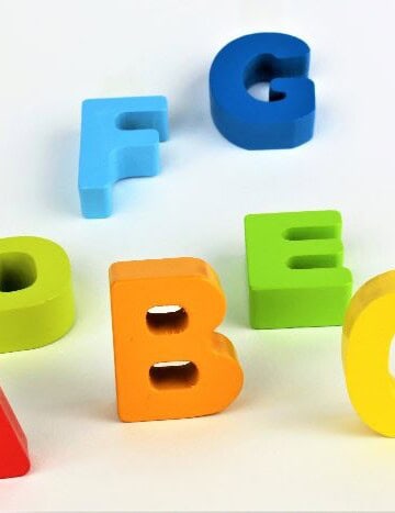 Letters of the alphabet