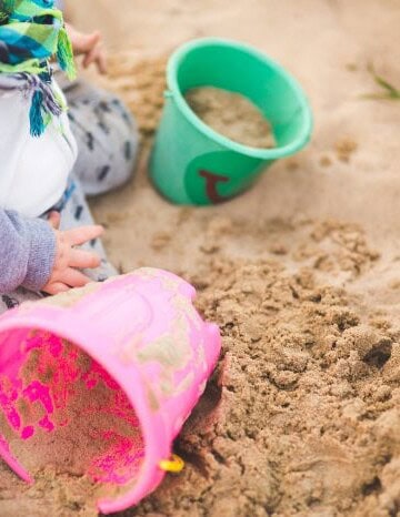 Buckets in the sandpit