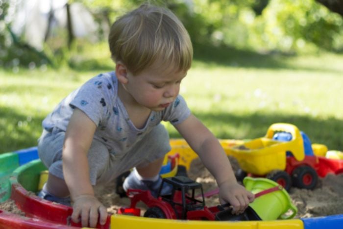 sand play for toddlers