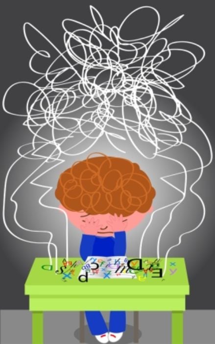 Child frustrated with reading