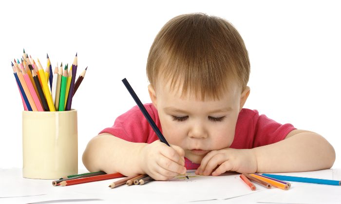 Child writing