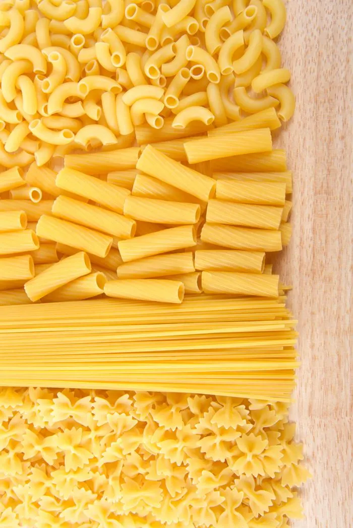 sorting dry pasta as a visual perception activity