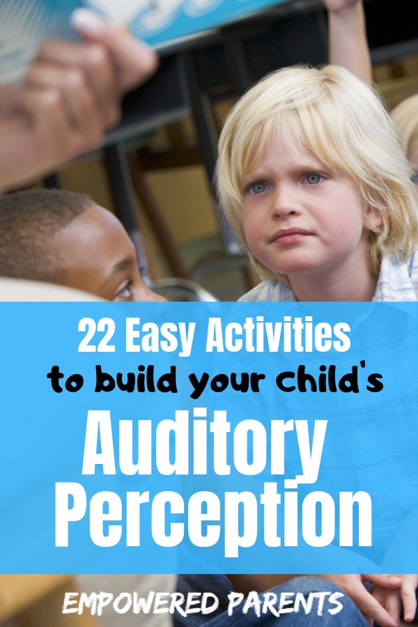 Pin - 22 easy activities to build your child's auditory perception