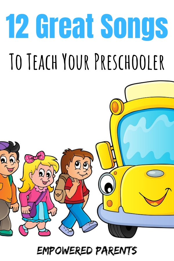 Pinnable image - 12 great songs to teach your preschooler
