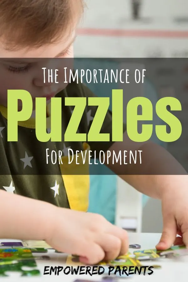 Pinnable image - the importance of puzzles for toddlers' development