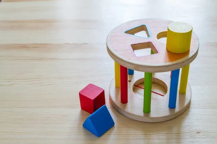 Shape sorter for toddlers