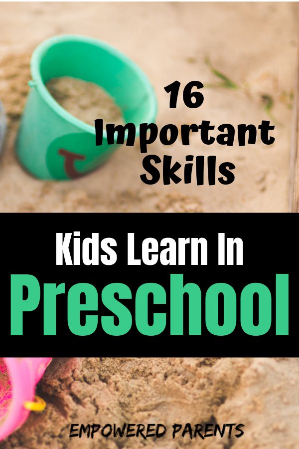 Pin - 16 important skills kids learn in preschool