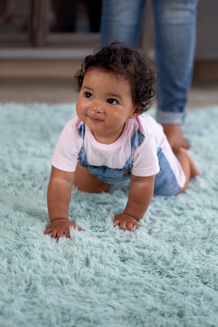 Baby crawling