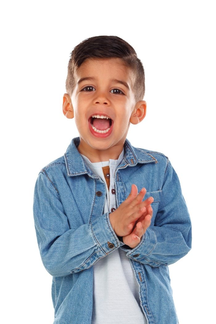 Child clapping