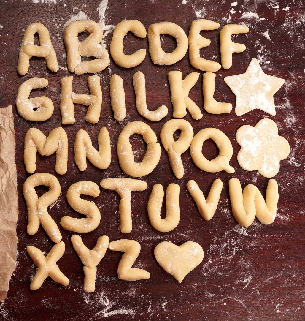 Alphabet cookies