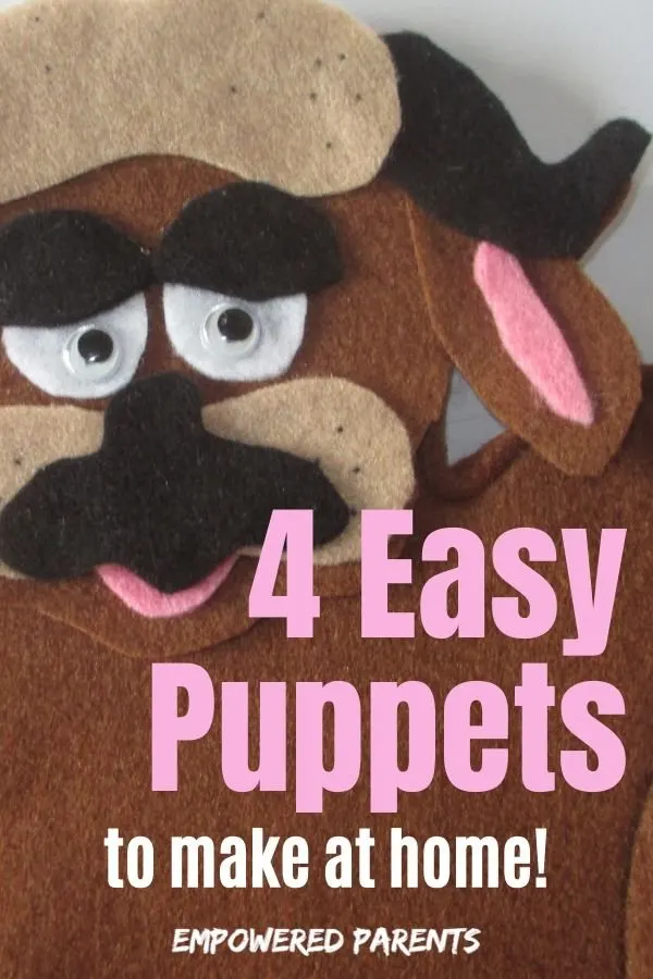4 Types of puppets to make - pinnable image