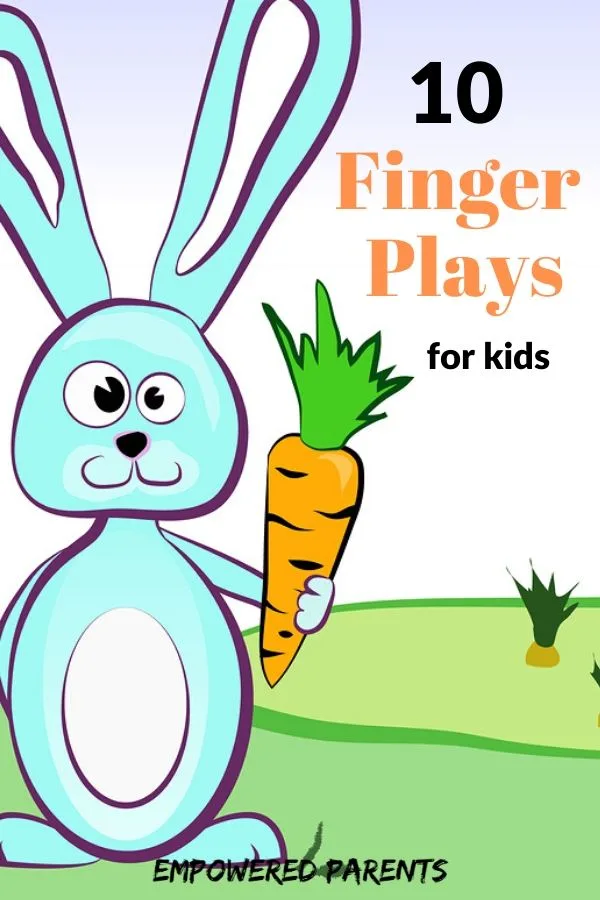 10 finger plays for kids - pinnable image