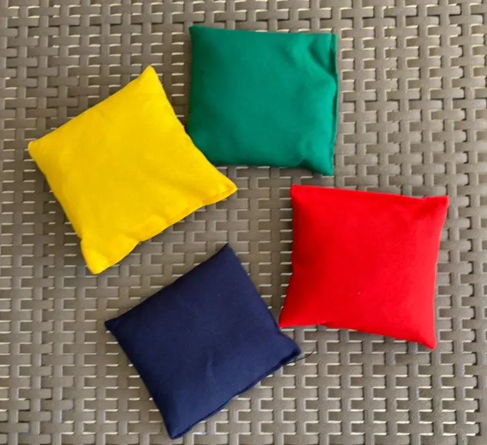 Colourful bean bags