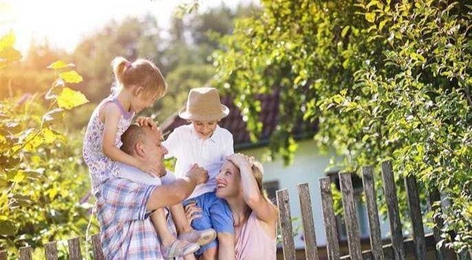 Family spending time together in nature