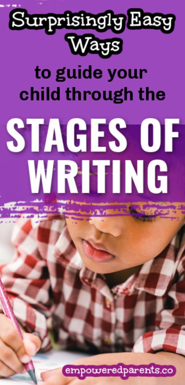 The developmental stages of writing b
