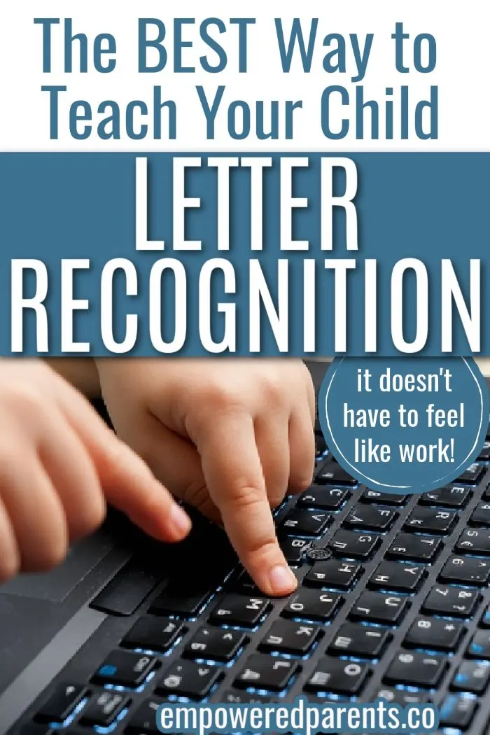 The best way to teach letter recognition - pinnable image