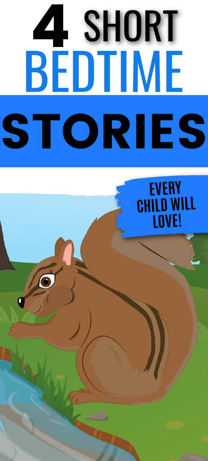 4 short bedtime stories pinterest image