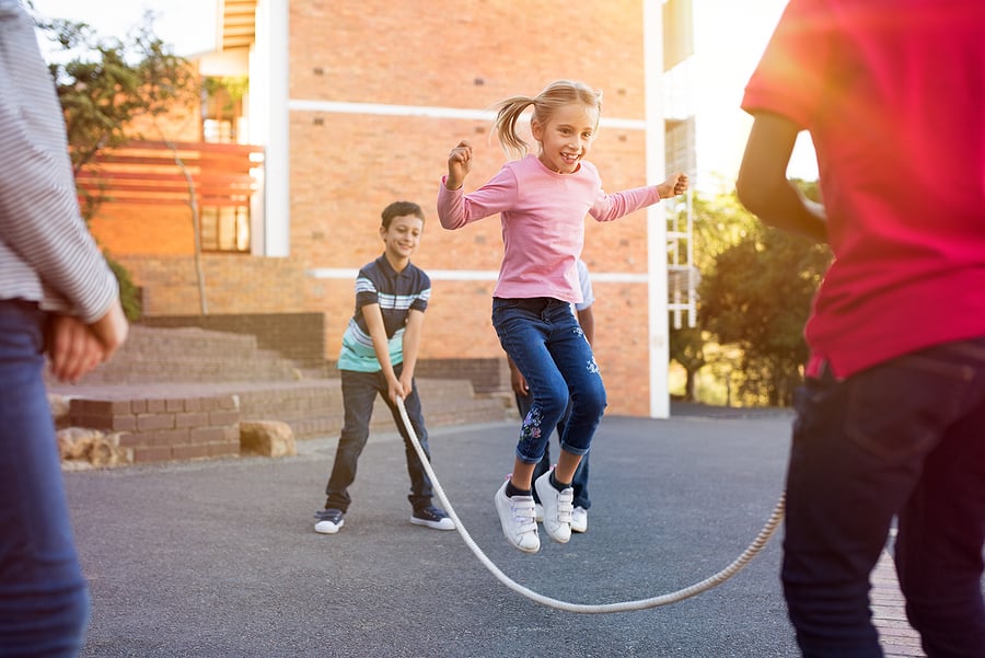 Childrens Kids Skipping Rope With Counter Jump Fitness Exercise