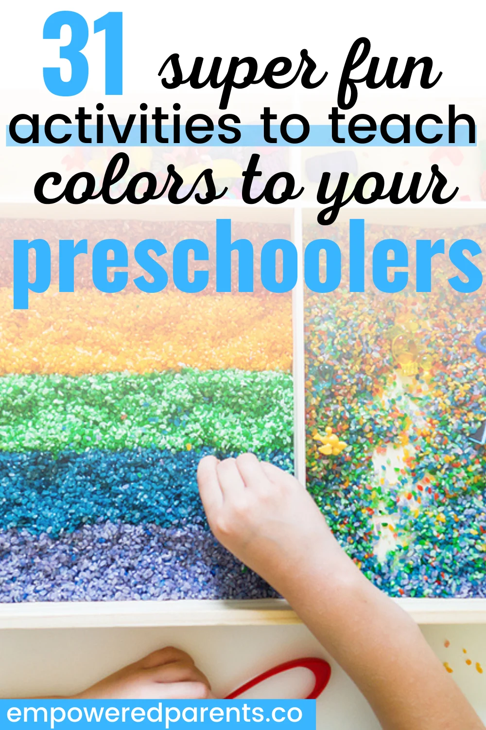 31 super fun activities to teach colors pinterest image