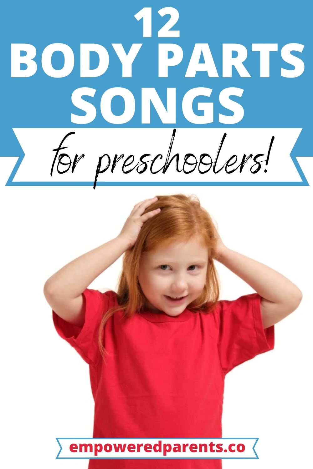 12 body parts songs for preschool pin image