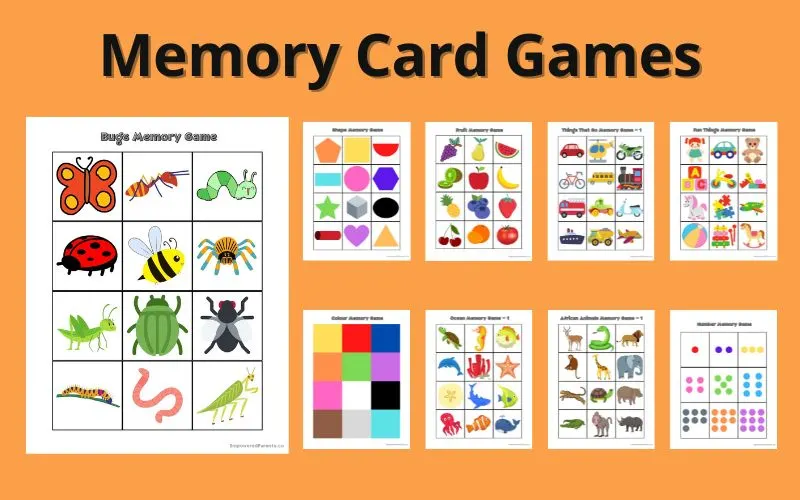 Memory card games