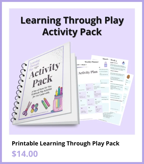 Printable Learning Through Play Activity Pack