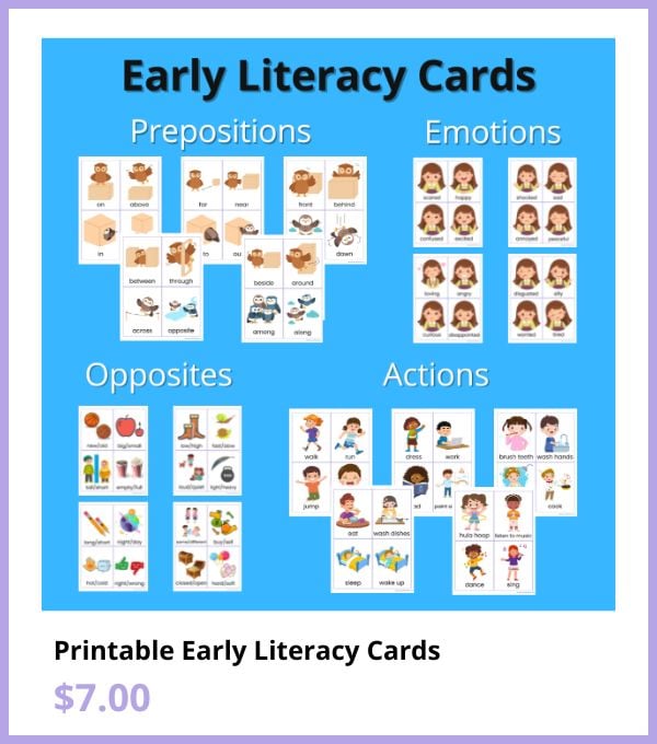 Early Literacy Cards